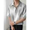 Gradient Slim Cool Trendy Woven Shirt