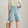 Clean Break Distressed Denim Shorts