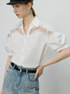 Sheer Lace Luxe Classic Summer Blouse