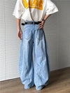 Work & Play Torn Blue Relaxed Stacked Denim