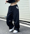 Vintage Wide Leg Jogger, yan görünüm — Navra Wear