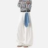 Western Style Scarf Square Bell Leg Denim