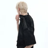 Shimmer Embossed Stripe Short Top