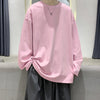 Sade Oversize Uzun Kollu Tişört, detay görünüm — Navra Wear
