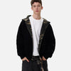 Reversible Camo Zip Hoodie