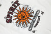 Noir-Edge Unstructured Sun Spirit Illustrated T-Shirt