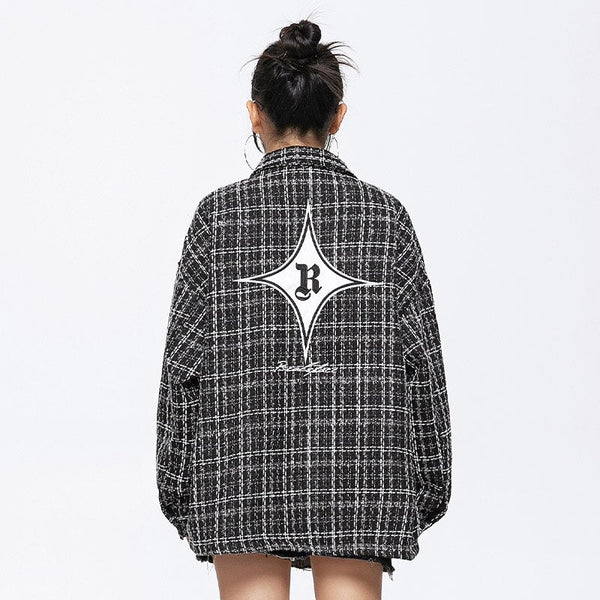 Black Colorpop Patch Oversized Top alternatif görünüm