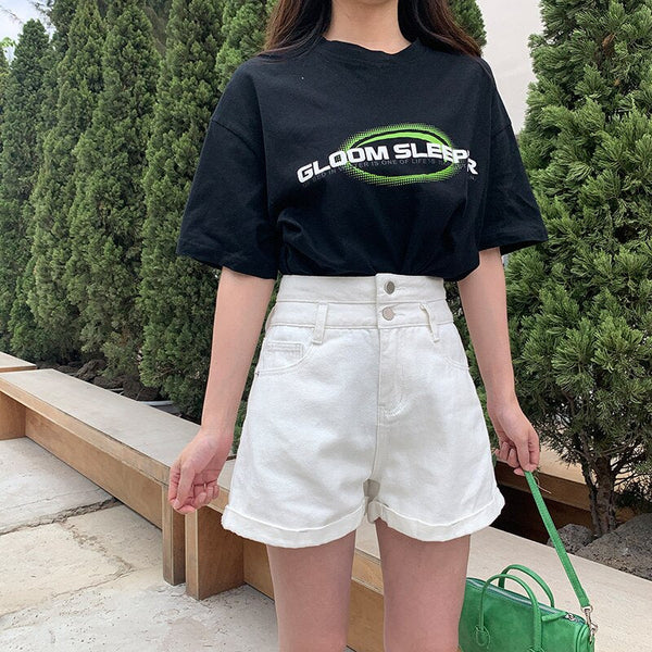 Elevated Ease Denim Shorts alternatif görünüm
