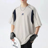 Airflow Contrast Embroidery Short Sleeve T-Shirt