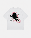 Aplike Kedi Tişört, yan görünüm — Navra Wear