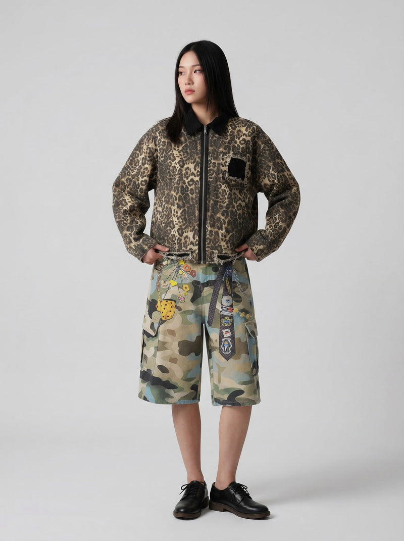 Multicolor Woodland Street Shorts