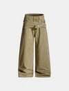 Kemerli Baggy Pantolon, model üzerinde — Navra Wear