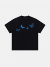 Soft Kelebek Baskılı Tişört, arka görünüm — Navra Wear