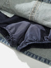 Fiyonk Yıkanmış Denim Etek, arka görünüm — Navra Wear