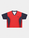Boxy 77 V Yaka Tişört, stil görünüm — Navra Wear