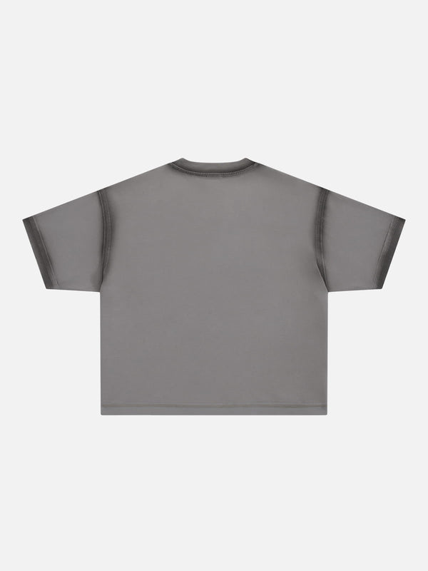 Boxy Soft Yıkanmış Tişört alternatif görünüm