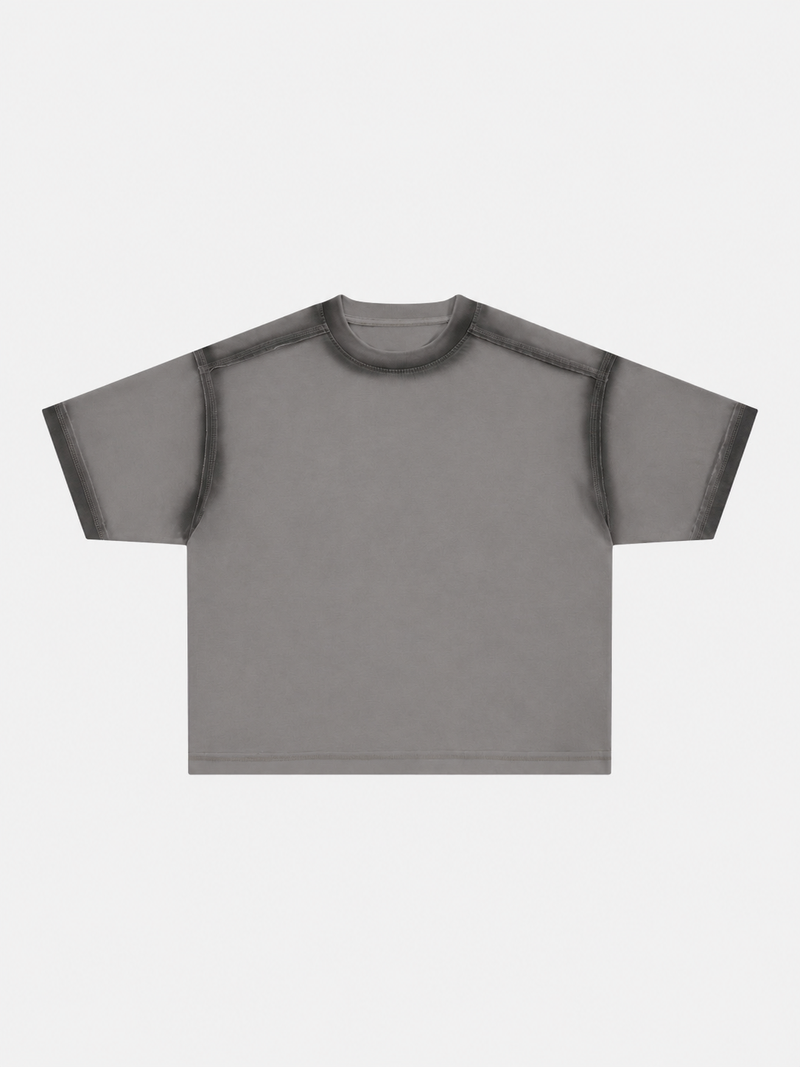 Boxy Soft Yıkanmış Tişört, arka görünüm — Navra Wear