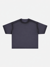 Boxy Soft Yıkanmış Tişört, yan görünüm — Navra Wear