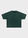 Boxy Soft Yıkanmış Tişört, yan görünüm — Navra Wear