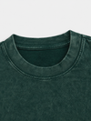 Boxy Soft Yıkanmış Tişört, kombin görünüm — Navra Wear