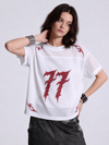 Boxy Alev Tişört, arka görünüm — Navra Wear