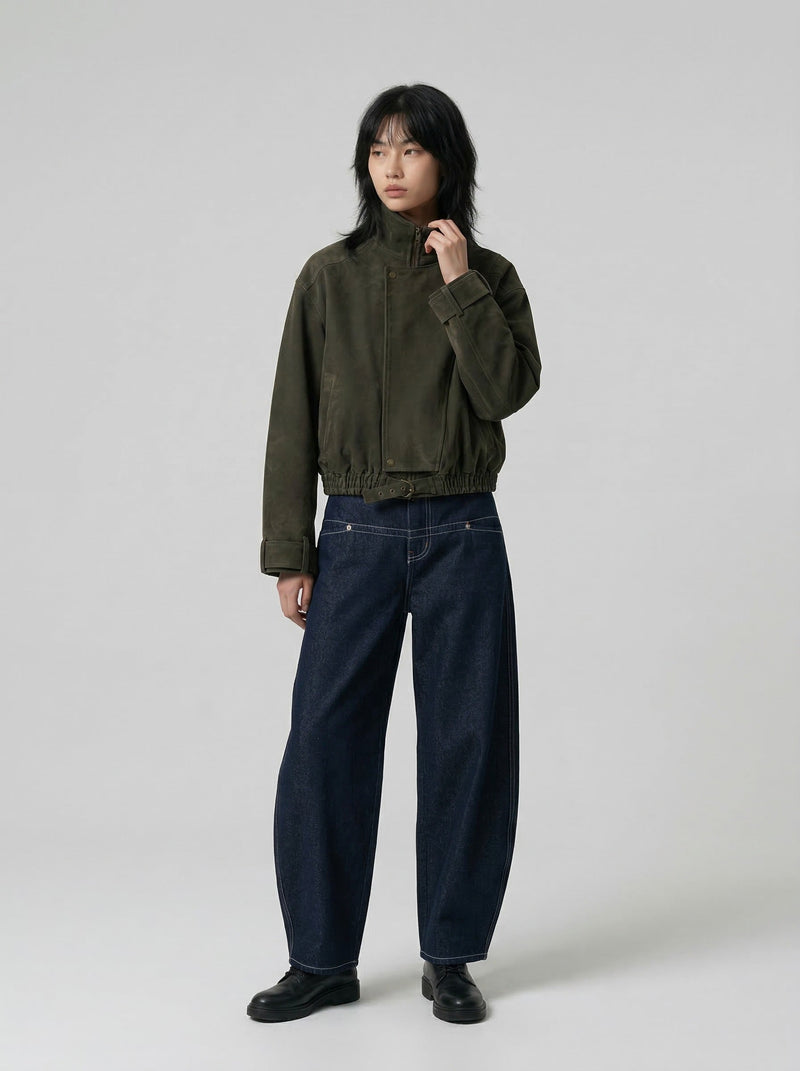 Bell-Leg Balloon Denim