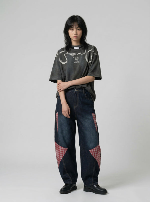 Statement Double Snake Print T-Shirt