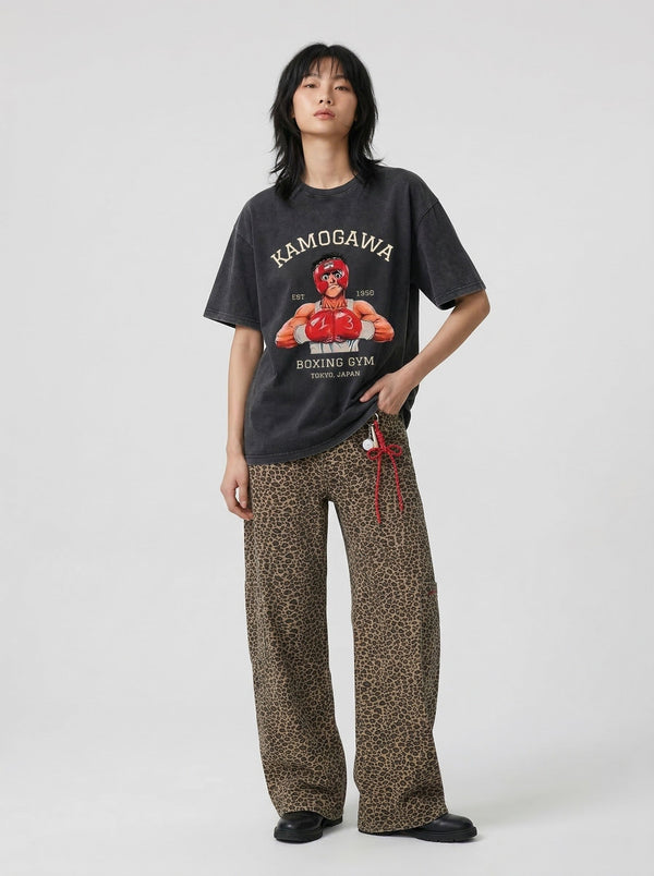 KAMOGAWA Boxing Artwork T-Shirt alternatif görünüm