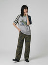 Whimsical Hound Illustrated Raglan T-Shirt