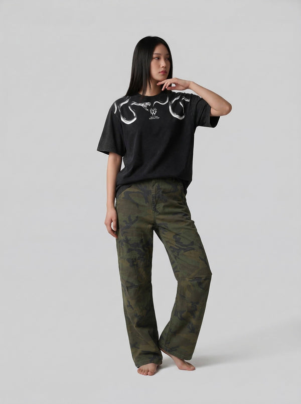 Twin Serpent Crewneck Tee alternatif görünüm