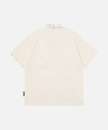 Floral Cartoon Cubs-Print Sport-Collar Shirt