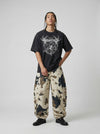 Inhumane Print Big-Silhouette T-Shirt