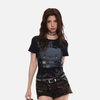 Slim-Fit Kitty Hello Futuristic T-Shirt