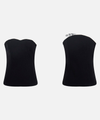 Stand-Out Contrast V-Neck Top for Women