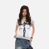 Rough-Edge Visual Short-Sleeved T-Shirt