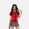 Rough-Edge Visual Short-Sleeved T-Shirt