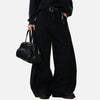 Relaxed Black Bell-Leg Denim for Women