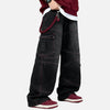 Relaxed Utility Denim with Red Stitching