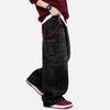 Relaxed Utility Denim with Red Stitching