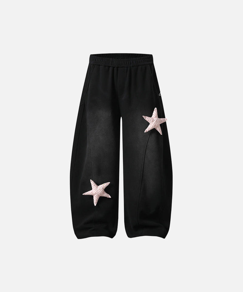 Bol Kesim Yıldız Baskılı Jogger, önden görünüm — Navra Wear