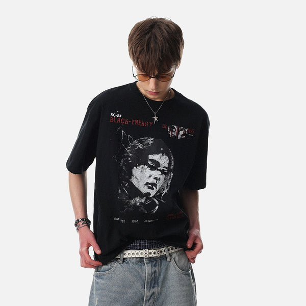 Statement Artwork Boxy-Fit T-Shirt