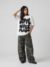 Bubbly Visual Drop-Shoulder T-Shirt