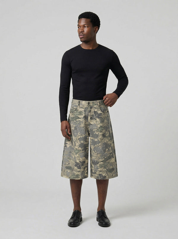Field Wide Camo Street Shorts alternatif görünüm