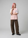 Feline Head Print Drop-Shoulder T-Shirt