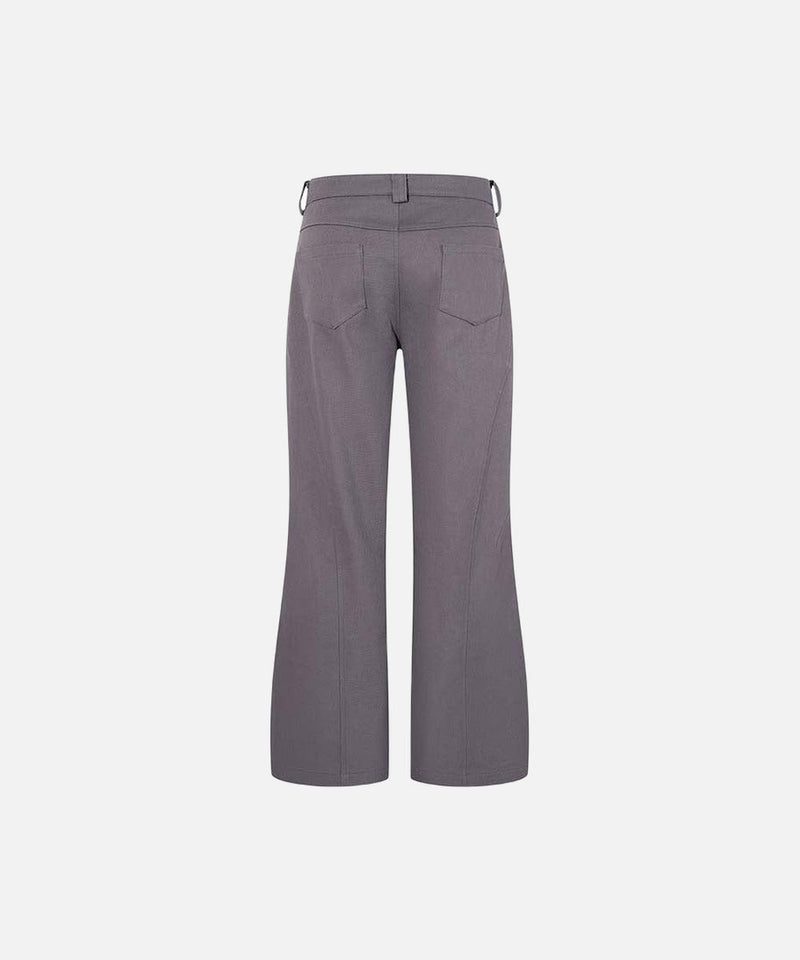 Dark Grey Flare Trousers