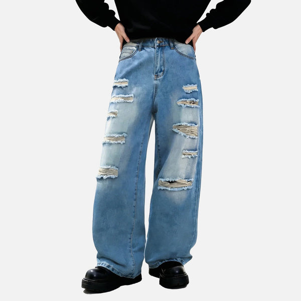 Faded Bell Leg Black Denim alternatif görünüm
