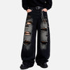 Faded Bell Leg Black Denim