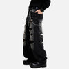 Faded Bell Leg Black Denim