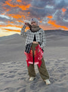 Draped Graphic Street Pants