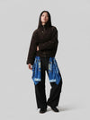 Draped Graphic Street Pants